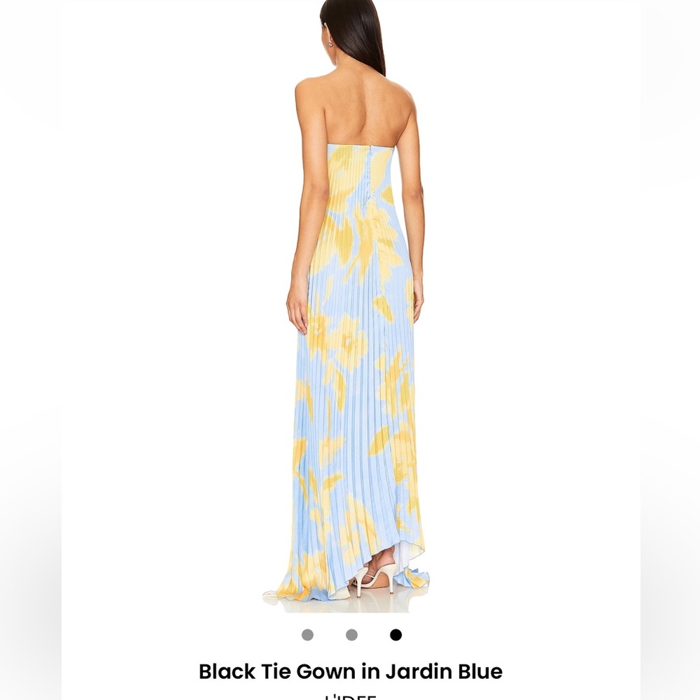 L'IDEE BLACK TIE GOWN in Jardin Blue - Picture 3 of 5